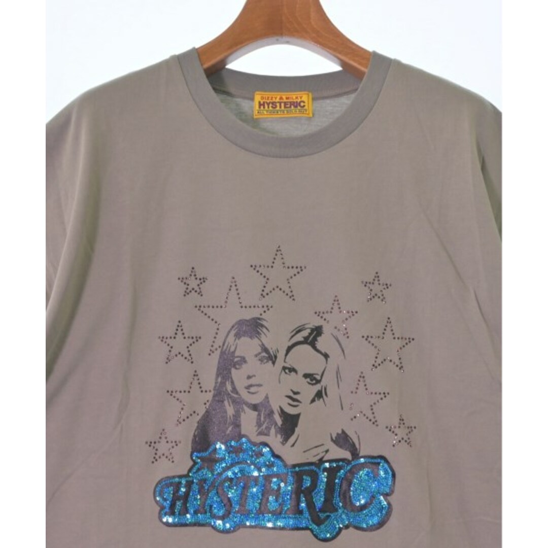 HYSTERIC GLAMOUR(ヒステリックグラマー)のHYSTERIC GLAMOUR Tシャツ・カットソー F カーキ 【古着】【中古】 レディースのトップス(カットソー(半袖/袖なし))の商品写真