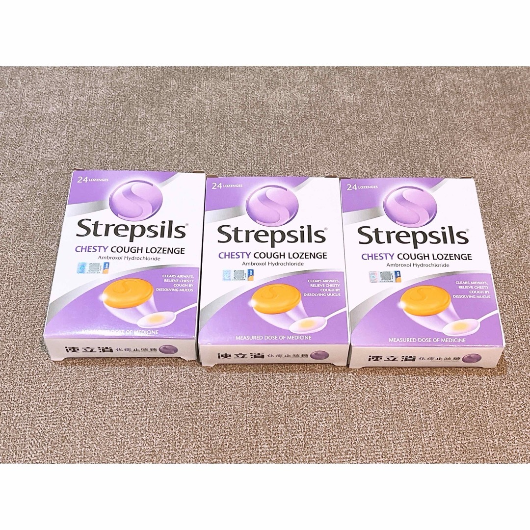 strepsils ストレプシルズ　咳止め　のど飴 食品/飲料/酒の食品(菓子/デザート)の商品写真