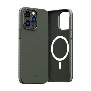 【色: ダークグリーン】araree iPhone 15 Pro 用 ケース m(その他)