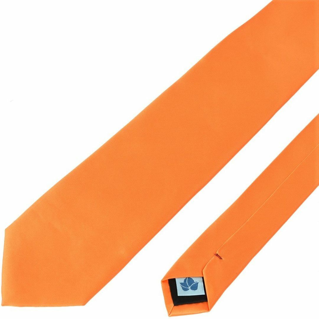 【色: オレンジ/橙色】[ao-LABEL] ブランド 30色から選べるシルク光 メンズのファッション小物(その他)の商品写真