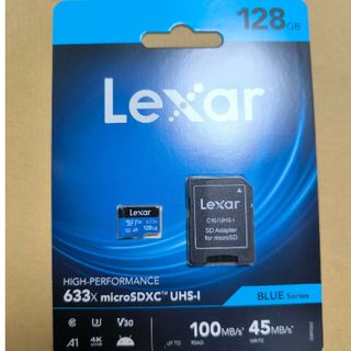 128GB microSDXCメモリーカード Lexar レキサー海外パッケージ(その他)