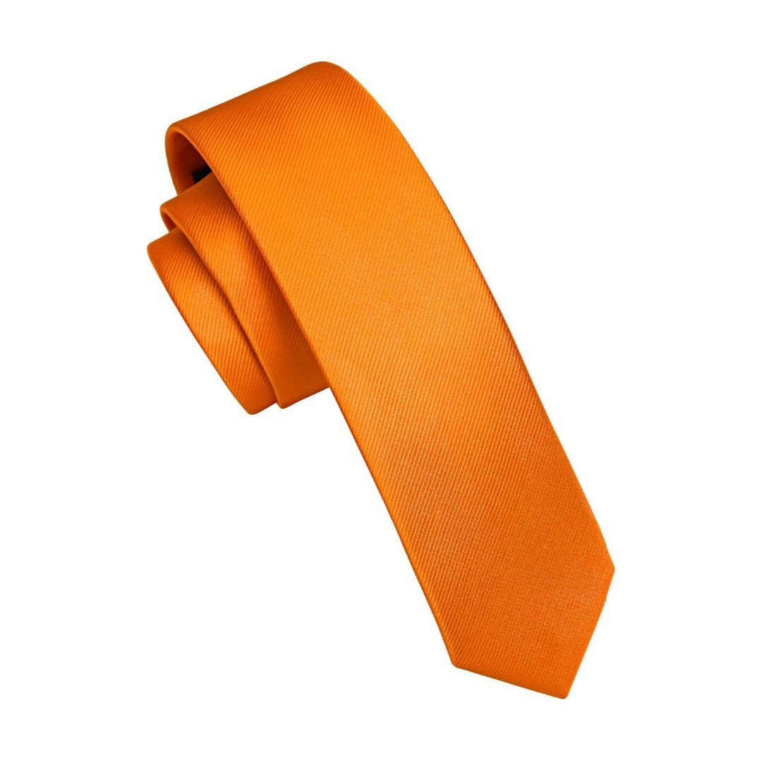 【色: 10オレンジ】[HISDERN] ヒスデン ナロータイ メンズ 細 ネク メンズのファッション小物(その他)の商品写真
