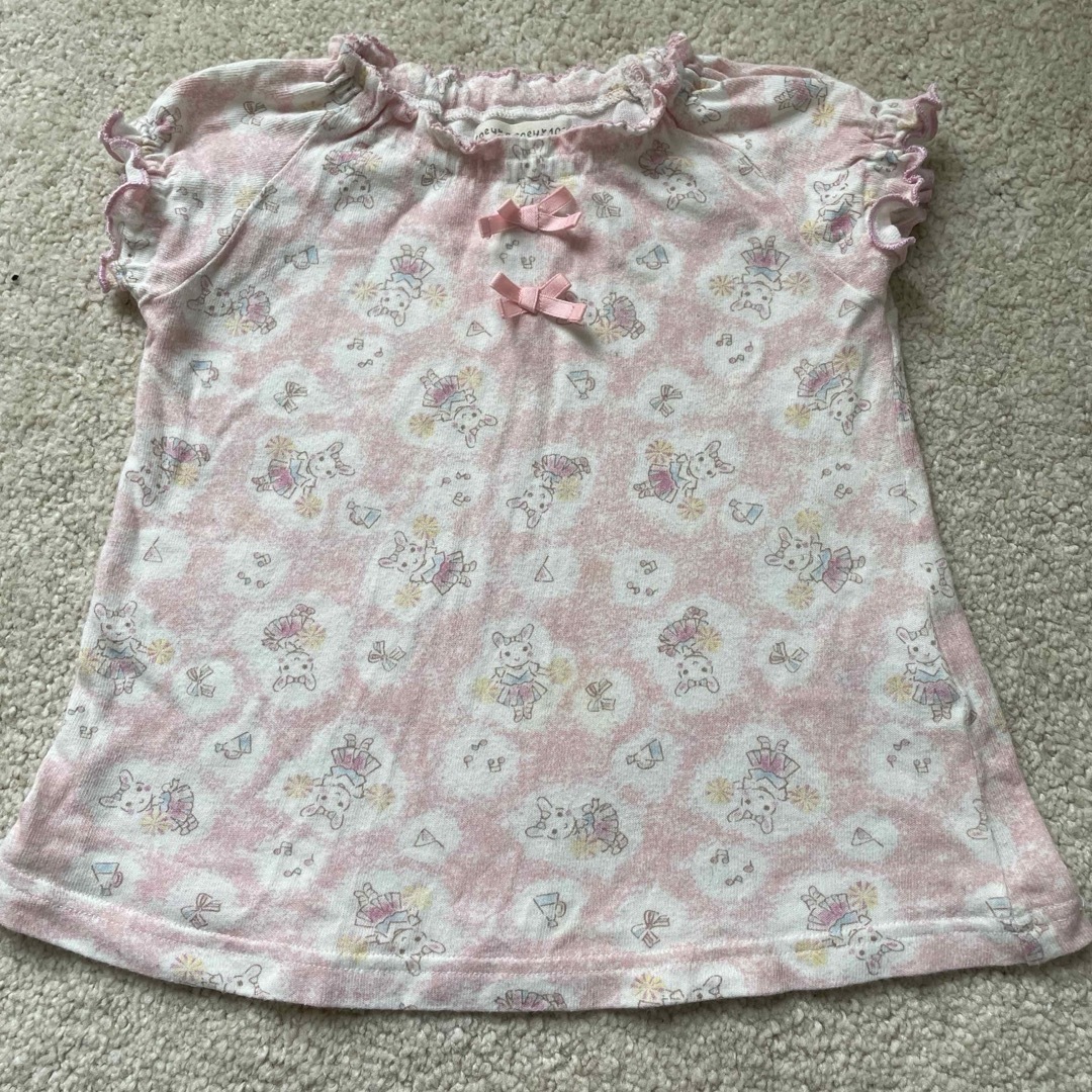 coeur a coeur(クーラクール)のクーラクール　半袖パジャマ　2枚セット 100 キッズ/ベビー/マタニティのキッズ服女の子用(90cm~)(パジャマ)の商品写真