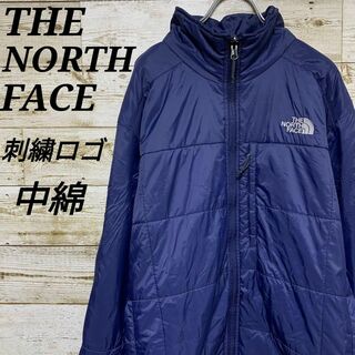 THE NORTH FACE - 【w31】USA規格ノースフェイス刺繍ロゴ中綿ナイロンジャケットブルゾンアウター