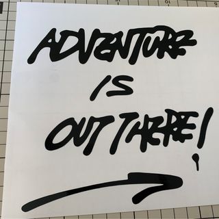 ■ ADVENTURE IS OUT THERE!  大 カッティングステッカー(車外アクセサリ)