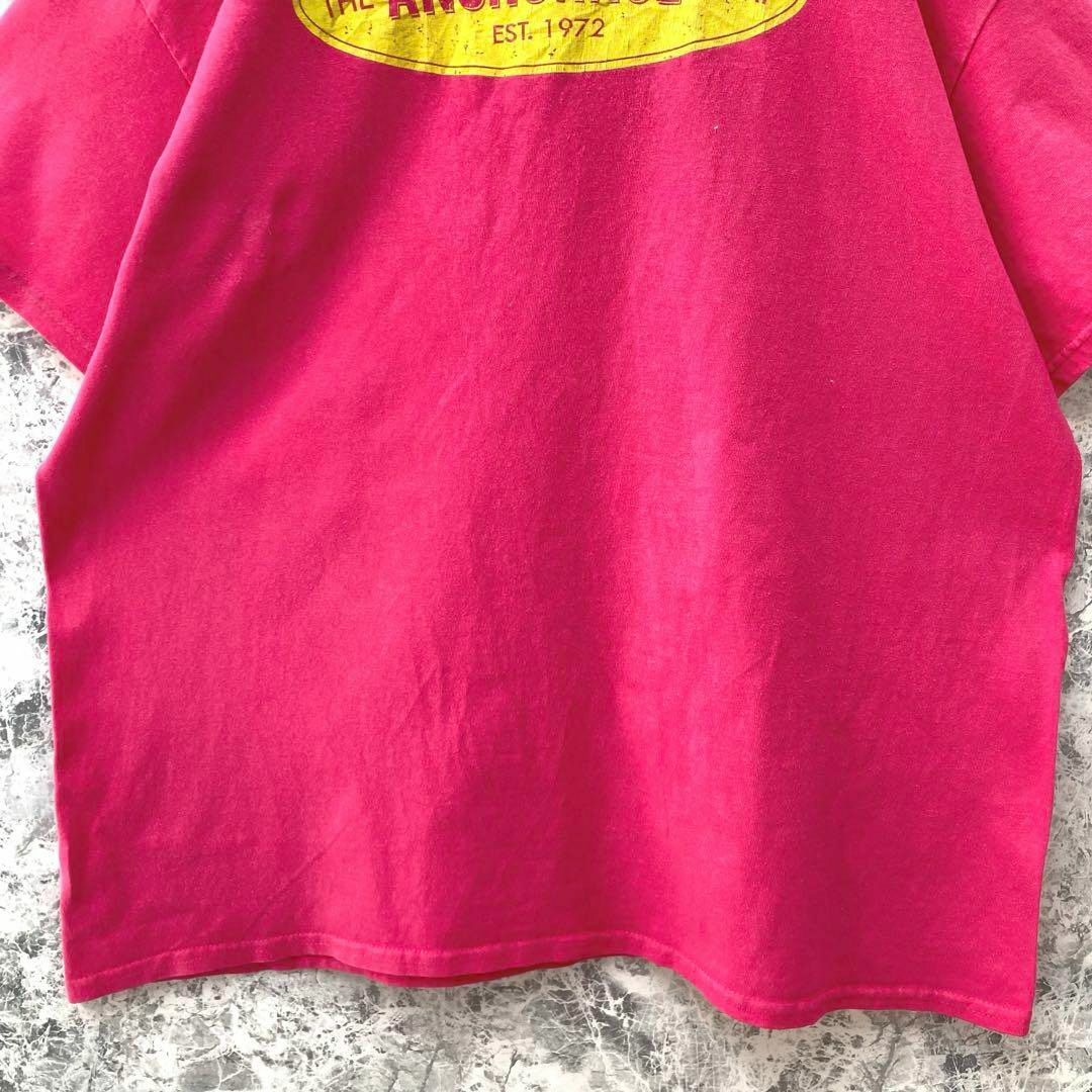 IT82 US古着ギルダン米国アンカレッジキャンプロゴバック聖書ロゴTシャツXL メンズのトップス(Tシャツ/カットソー(半袖/袖なし))の商品写真