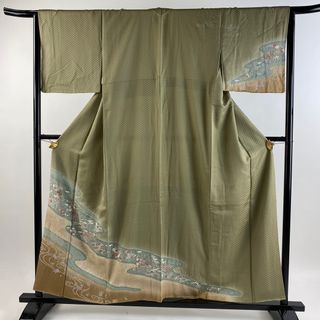 訪問着 身丈155cm 裄丈64.5cm 正絹 秀品 【中古】(着物)