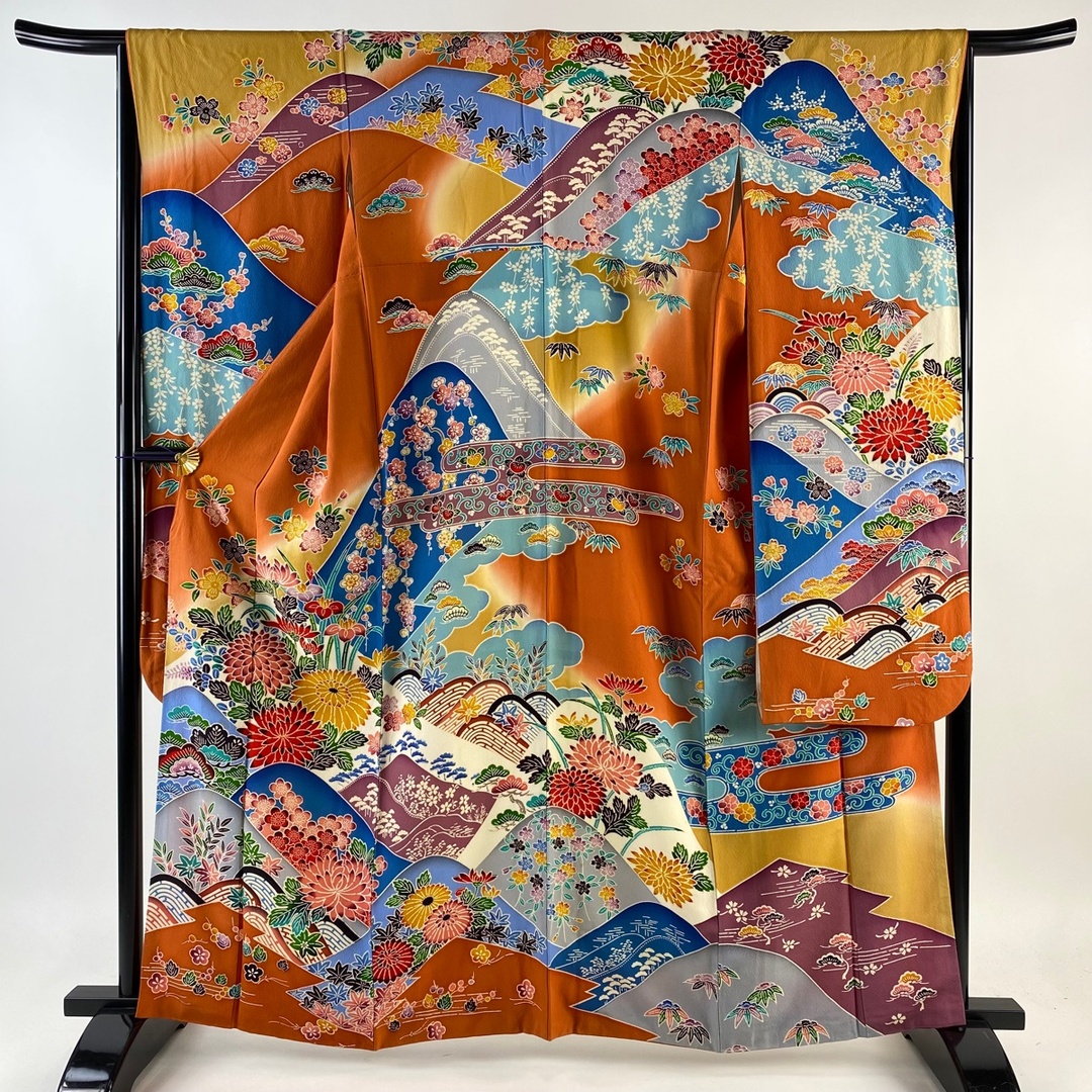 振袖 身丈162.5cm 裄丈66cm 正絹 秀品 【中古】 レディースの水着/浴衣(着物)の商品写真