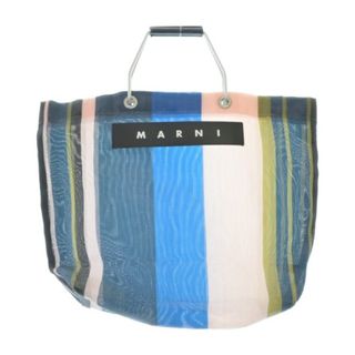 マルニ(Marni)のMARNI マルニ トートバッグ - 青xピンクxカーキ等 【古着】【中古】(トートバッグ)