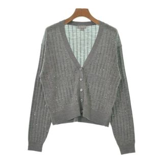 ジェイクルー(J.Crew)のJ.CREW ジェイクルー カーディガン M グレー 【古着】【中古】(カーディガン)