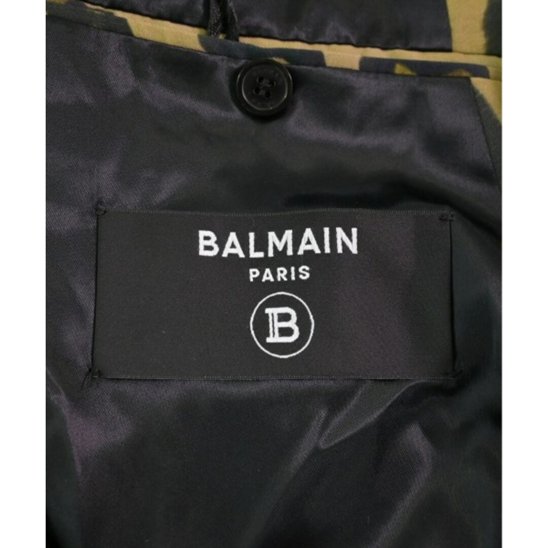 BALMAIN(バルマン)のBALMAIN テーラードジャケット 50(XL位) ベージュ系x黒系(豹柄) 【古着】【中古】 メンズのジャケット/アウター(テーラードジャケット)の商品写真
