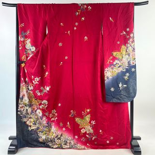 振袖 身丈171cm 裄丈68.5cm 正絹 名品 【中古】(着物)