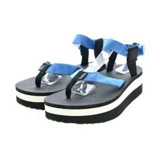 テバ(Teva)のTeva テバ サンダル 25cm 水色x黒x白 【古着】【中古】(サンダル)