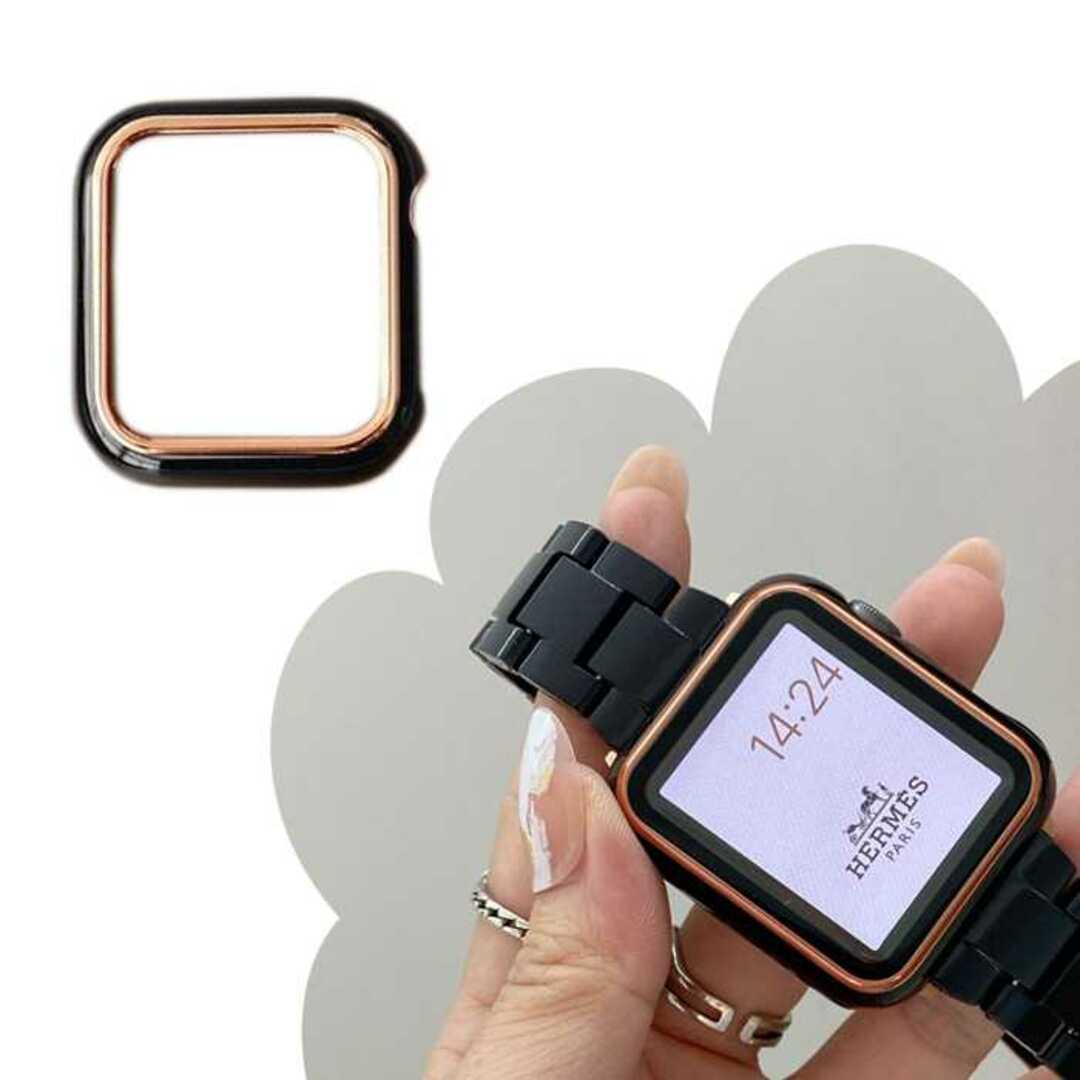 Apple Watch 40mm ブラック フレーム用 カバー ハード スマホ/家電/カメラのスマホアクセサリー(その他)の商品写真