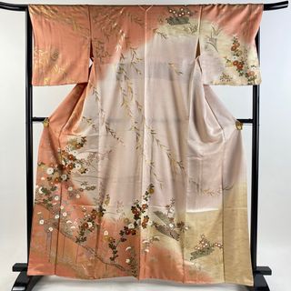 訪問着 身丈163.5cm 裄丈65cm 正絹 名品 【中古】(着物)