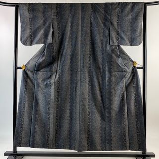 紬 身丈155.5cm 裄丈64cm 正絹 名品 【中古】(着物)