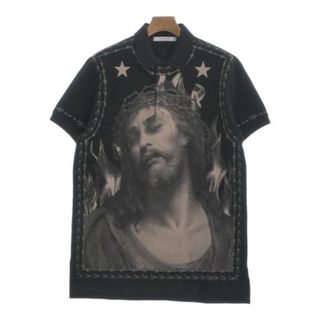 ジバンシィ(GIVENCHY)のGIVENCHY ジバンシー ポロシャツ XXS 黒xベージュ 【古着】【中古】(ポロシャツ)