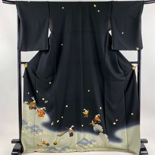 訪問着 身丈173cm 裄丈69cm 正絹 名品 【中古】(着物)