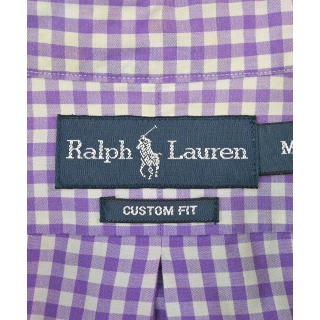 Ralph Lauren(ラルフローレン)のRalph Lauren カジュアルシャツ M 紫x白(チェック) 【古着】【中古】 メンズのトップス(シャツ)の商品写真