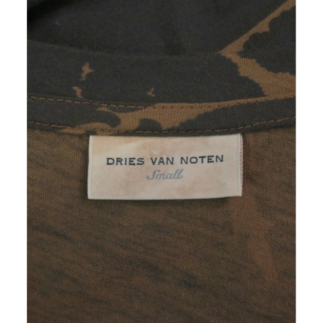 DRIES VAN NOTEN(ドリスヴァンノッテン)のDRIES VAN NOTEN Tシャツ・カットソー S こげ茶x茶(総柄) 【古着】【中古】 メンズのトップス(Tシャツ/カットソー(半袖/袖なし))の商品写真