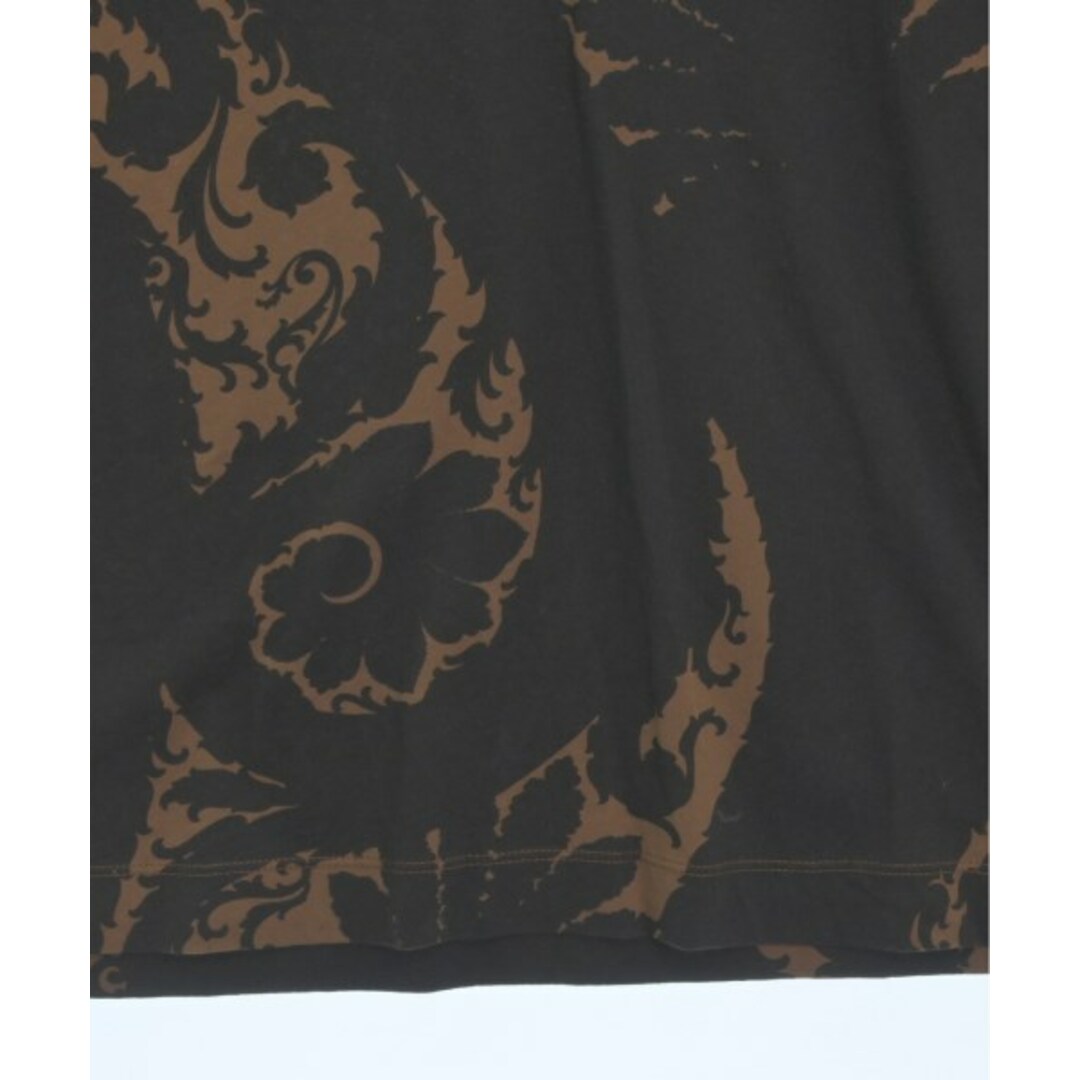 DRIES VAN NOTEN(ドリスヴァンノッテン)のDRIES VAN NOTEN Tシャツ・カットソー S こげ茶x茶(総柄) 【古着】【中古】 メンズのトップス(Tシャツ/カットソー(半袖/袖なし))の商品写真