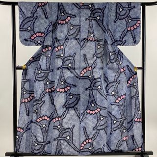 浴衣 身丈159cm 裄丈61cm 綿 名品 【中古】(浴衣)