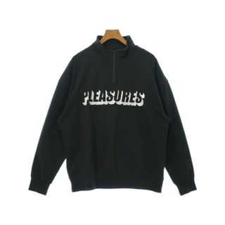 プレジャー(PLEASURES)のPLEASURES プレジャーズ スウェット -(XXL位) 黒 【古着】【中古】(スウェット)