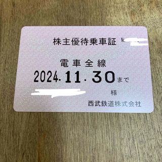 西武鉄道　株主優待乗車証　電車全線　定期券　西武ホールディングス(鉄道乗車券)