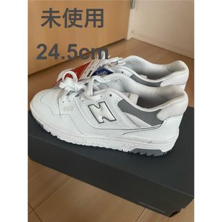 ニューバランス(New Balance)の【未使用】ニューバランス　BB550SWA 24.5cm ホワイト×グレー(スニーカー)