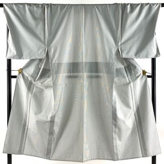 男着物 身丈146.5cm 裄丈73.5cm 正絹 名品 【中古】(着物)