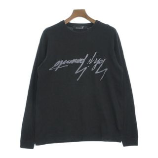 グラウンドワイ(Ground Y)のGround Y グラウンド　ワイ Tシャツ・カットソー 3(M位) 黒 【古着】【中古】(Tシャツ/カットソー(半袖/袖なし))