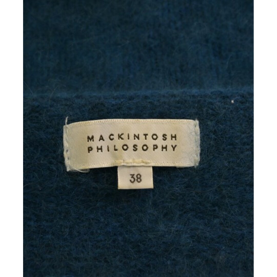 MACKINTOSH PHILOSOPHY(マッキントッシュフィロソフィー)のMACKINTOSH PHILOSOPHY ニット・セーター 38(M位) 青 【古着】【中古】 レディースのトップス(ニット/セーター)の商品写真