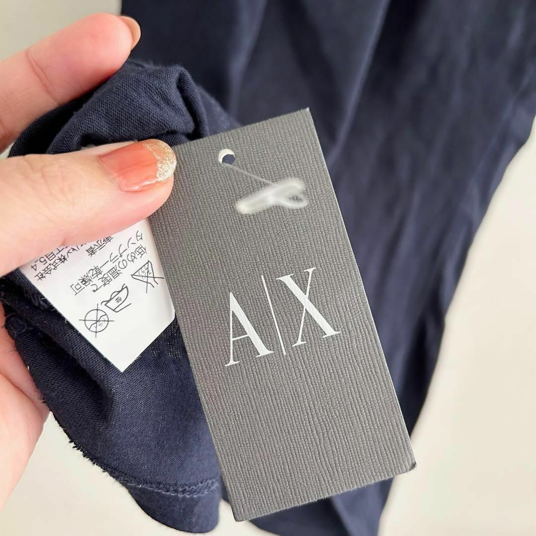 ARMANI EXCHANGE(アルマーニエクスチェンジ)のアルマーニエクスチェンジ 未使用タグ付き Tシャツ XS ロング丈 レディースのトップス(Tシャツ(半袖/袖なし))の商品写真