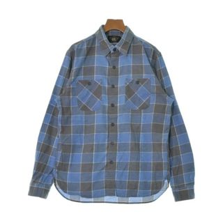 ダブルアールエル(RRL)のRRL ダブルアールエル カジュアルシャツ M 水色xグレー(チェック) 【古着】【中古】(シャツ)