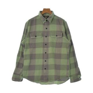 RRL ダブルアールエル カジュアルシャツ M 黄緑xグレー(チェック) 【古着】【中古】