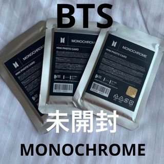 BTS 韓国ポップアップ MONOCHROME 未開封ミニフォトカード　3セット