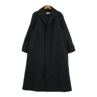 ドリスヴァンノッテン(DRIES VAN NOTEN)のDRIES VAN NOTEN ドリスヴァンノッテン ステンカラーコート M 紺 【古着】【中古】(ステンカラーコート)