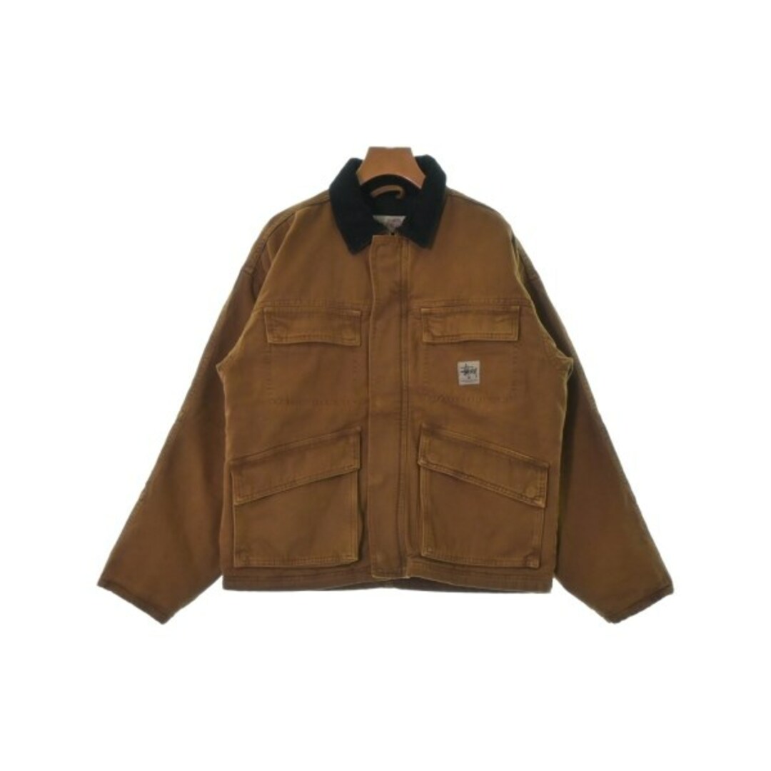 STUSSY(ステューシー)のSTUSSY ステューシー カバーオール S 茶 【古着】【中古】 メンズのジャケット/アウター(カバーオール)の商品写真