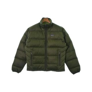 パタゴニア(patagonia)のpatagonia パタゴニア ダウンジャケット/ダウンベスト S カーキ 【古着】【中古】(ダウンジャケット)