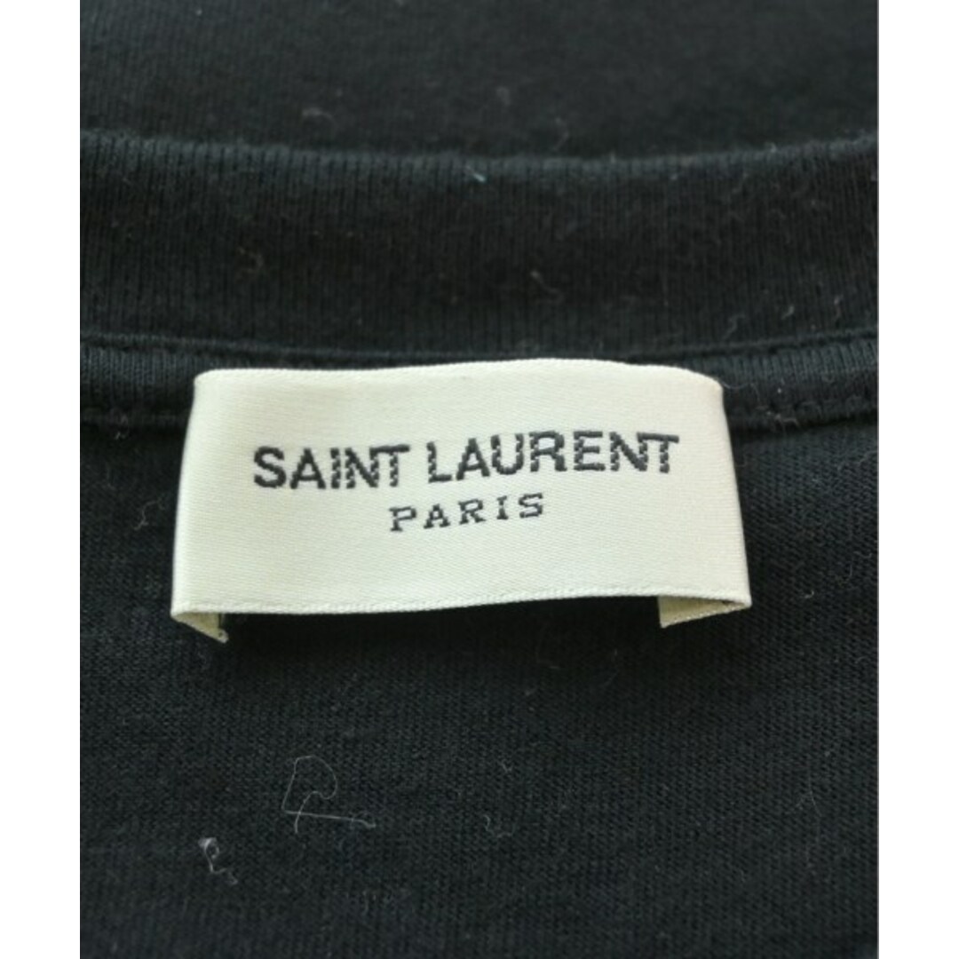 SAINT LAURENT PARIS Tシャツ・カットソー S 黒 【古着】【中古】 メンズのトップス(Tシャツ/カットソー(半袖/袖なし))の商品写真