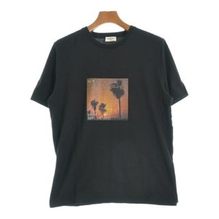 SAINT LAURENT PARIS Tシャツ・カットソー S 黒 【古着】【中古】(Tシャツ/カットソー(半袖/袖なし))