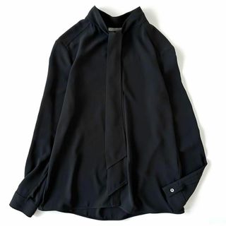 Theory luxe - 【洗える】セオリーリュクス theory luxe ボウタイブラウス 黒 38