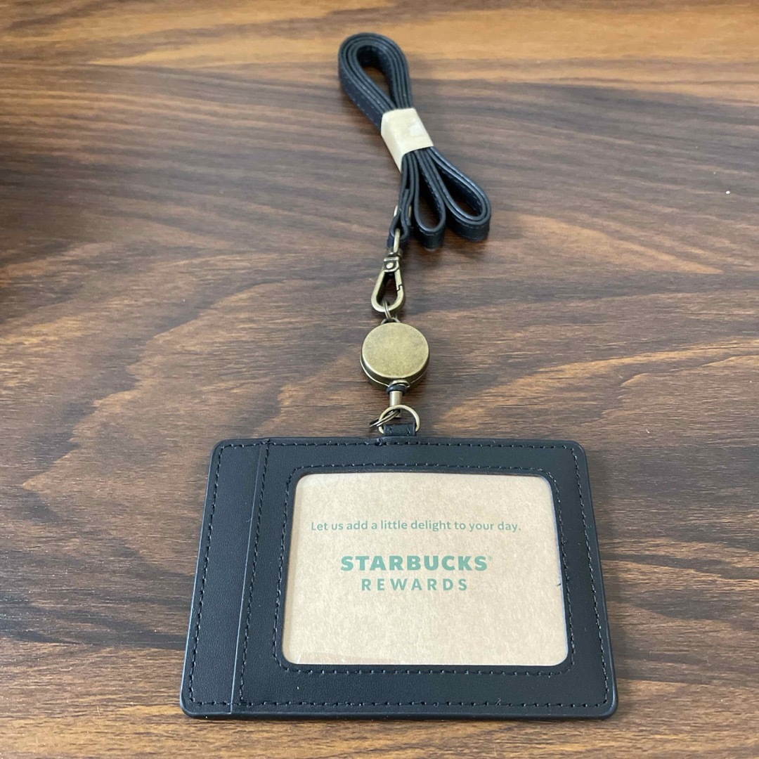 Starbucks(スターバックス)のスターバックス　リサイクルレザーIDカードホルダー レディースのファッション小物(パスケース/IDカードホルダー)の商品写真