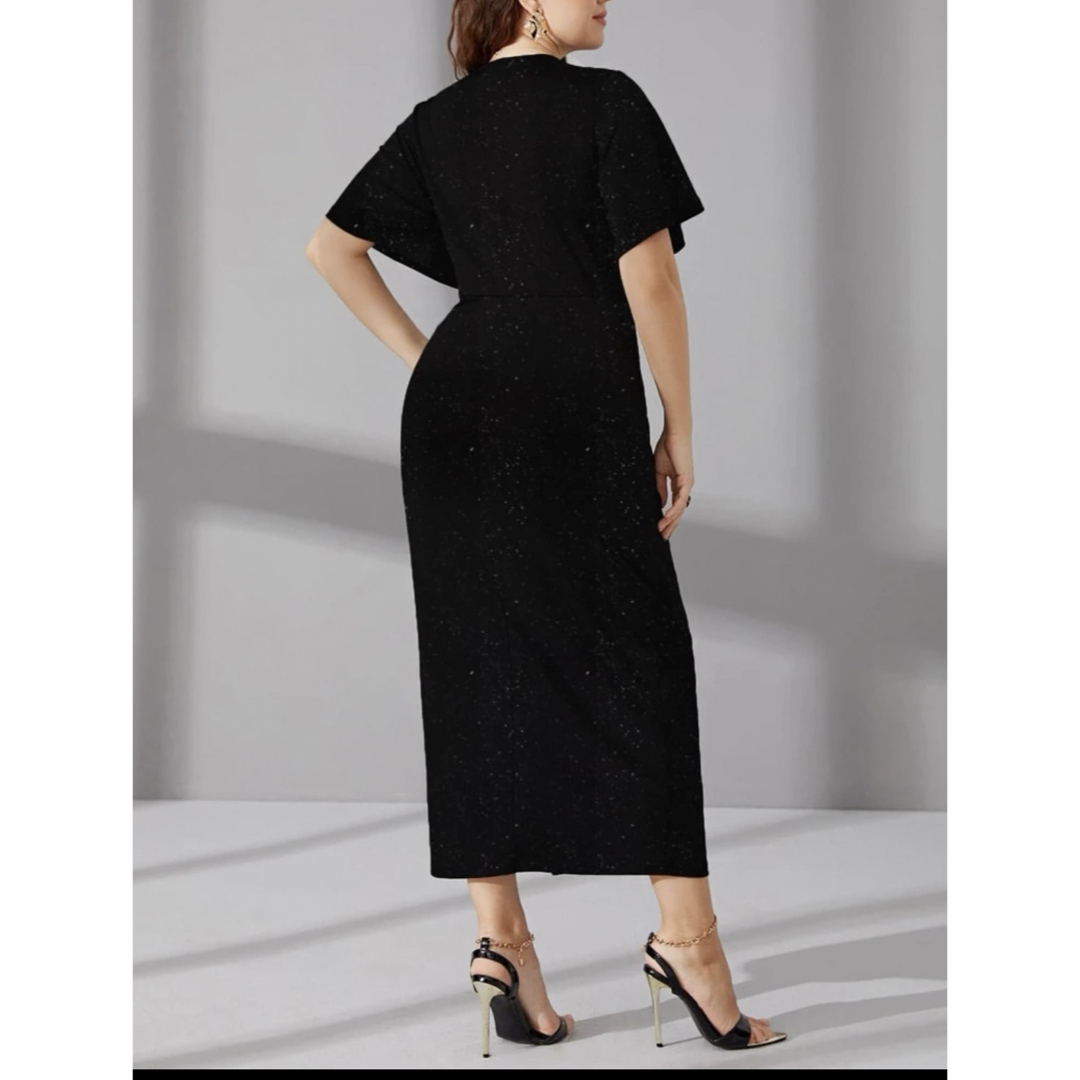 キラキラ　ストレッチドレスXL レディースのフォーマル/ドレス(ミディアムドレス)の商品写真