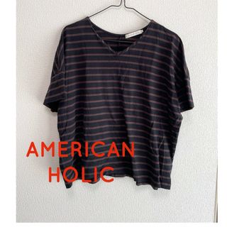 アメリカンホリック(AMERICAN HOLIC)のカットソー トップス 半袖Tシャツ 半袖 Tシャツ　アメリカンホリック(Tシャツ(半袖/袖なし))