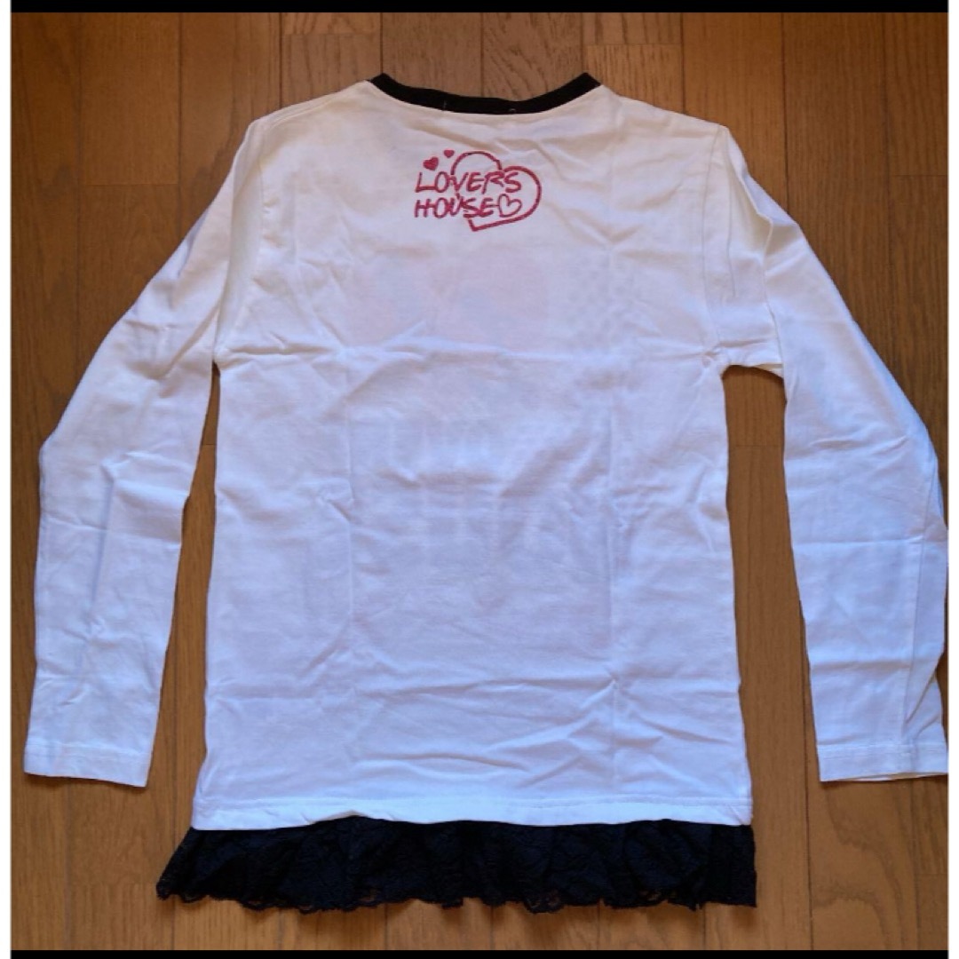 女児ロングTシャツ LOVERS HOUSE ロングTシャツ(160cm) キッズ/ベビー/マタニティのキッズ服女の子用(90cm~)(Tシャツ/カットソー)の商品写真