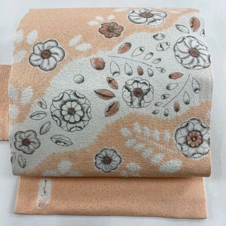 名古屋帯 美品 秀品 正絹 【中古】(帯)