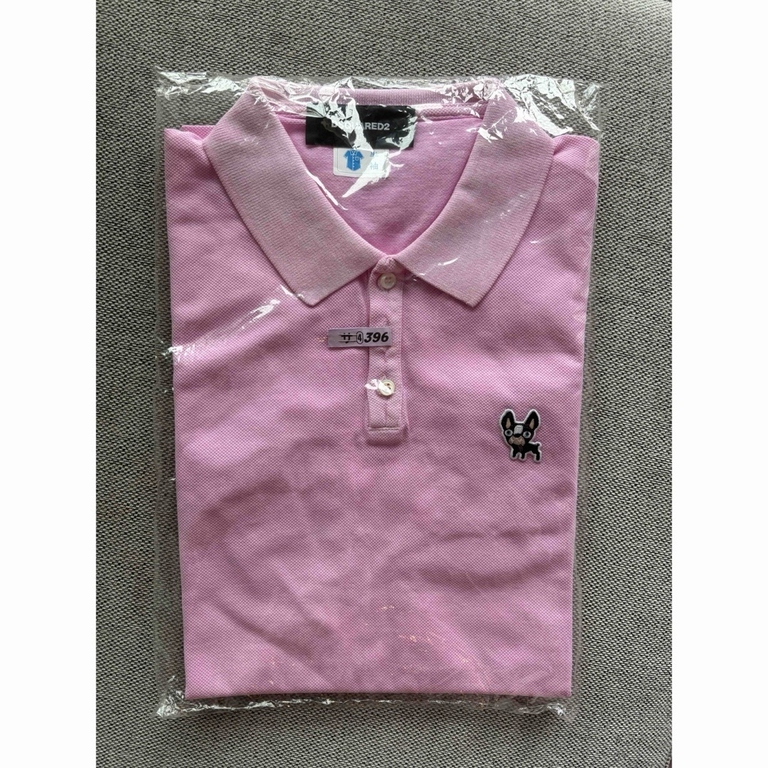 DSQUARED2(ディースクエアード)のDSQUARED2 ピンク メンズポロシャツ M メンズのトップス(ポロシャツ)の商品写真