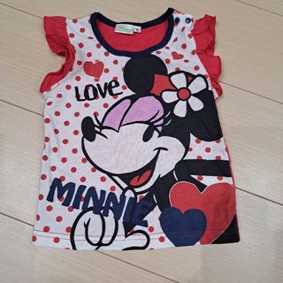 ディズニー(Disney)のミニーマウス　ディズニー　トップス　90　ベビー　キッズ　女の子　ミニーちゃん(Tシャツ/カットソー)