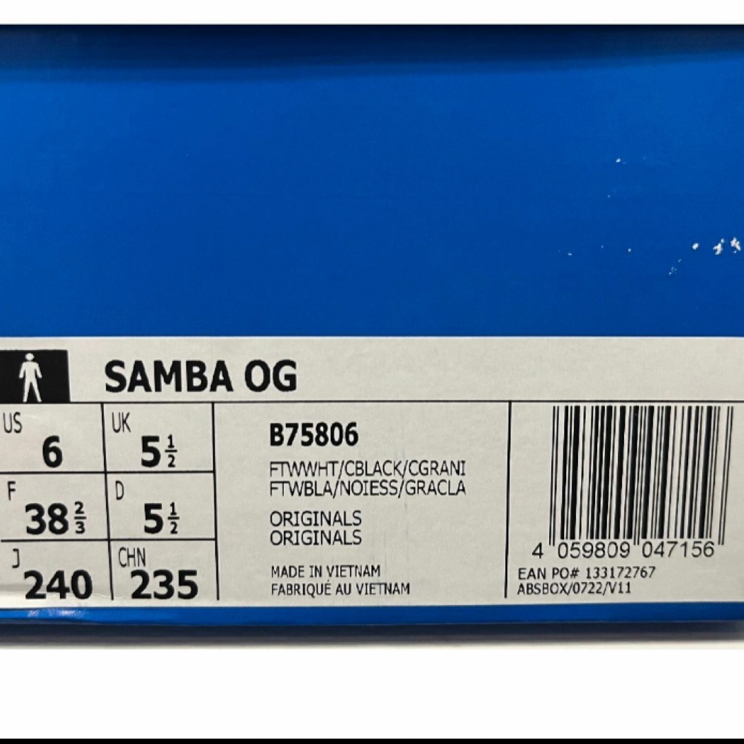 adidas(アディダス)の新品未使用24cm adidas SAMBA OGアディダス サンバ  ホワイト レディースの靴/シューズ(スニーカー)の商品写真